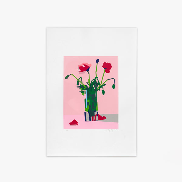 Flowers in Glass Vase