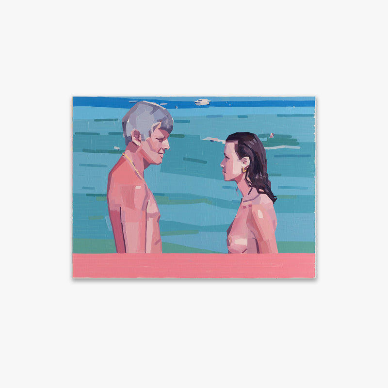 Man and Woman in Front of the Sea